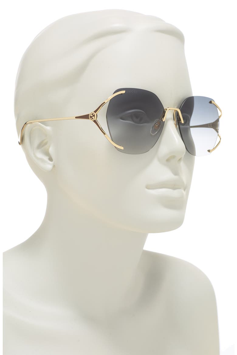 59mm Round Sunglasses, Alternate, color, GOLD