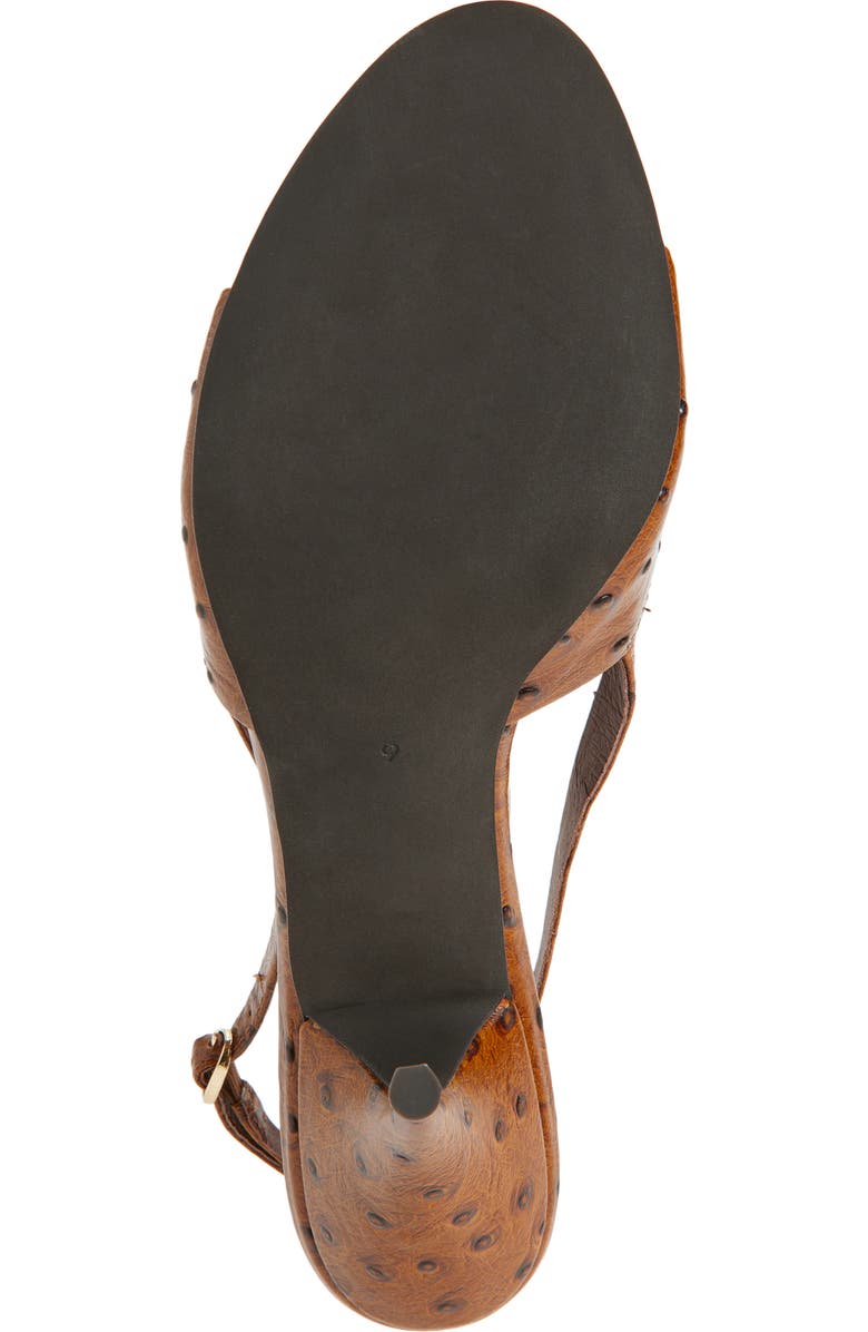 Jeffrey Campbell Triomphe Slingback Sandal, Alternate, color, Light Brown Ostrich