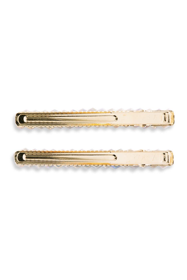 2-Pack Beaded Hair Clips, Alternate, color, WHITE