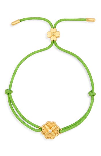 Kate Spade New York Heritage Bloom Slide Bracelet In Green