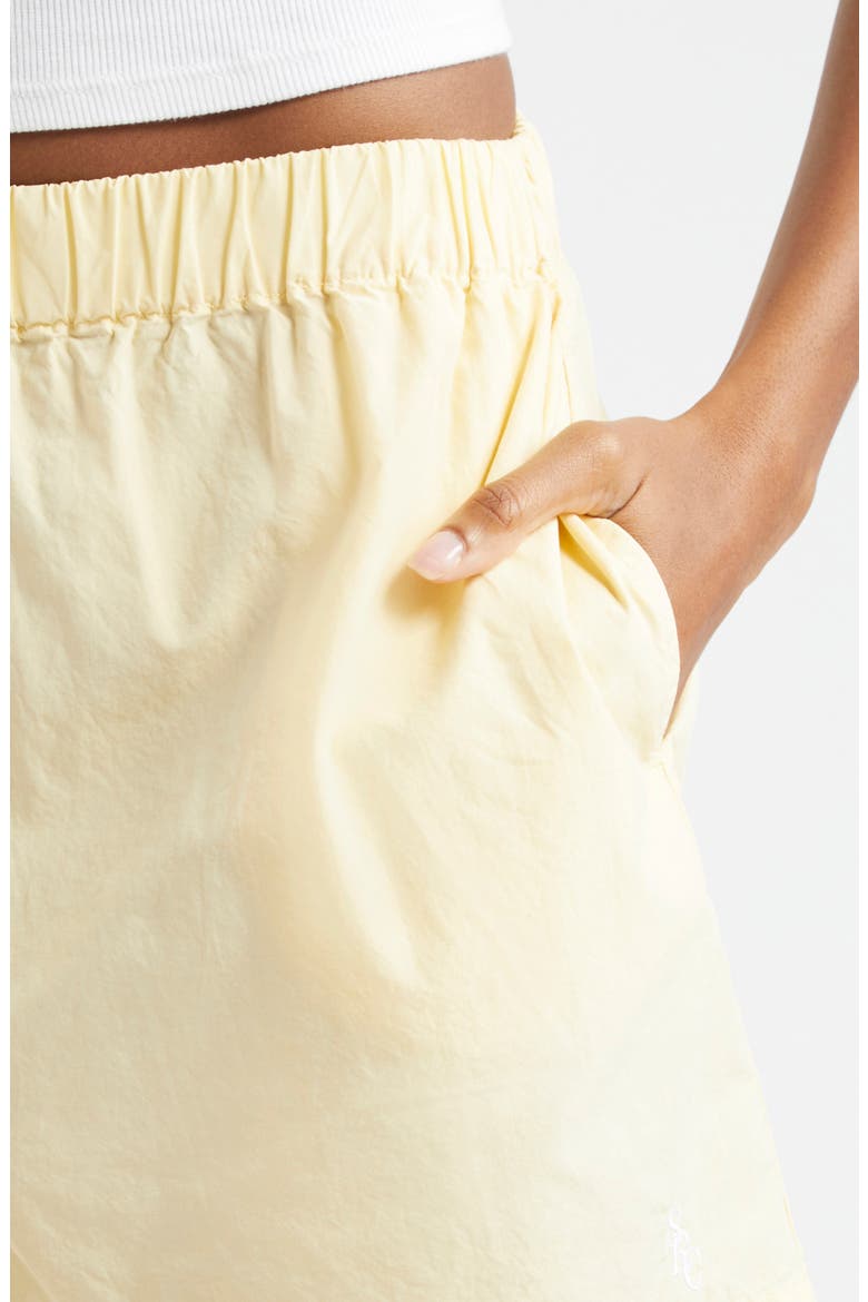 Cotton Poplin Shorts, Alternate, color, ALMOND