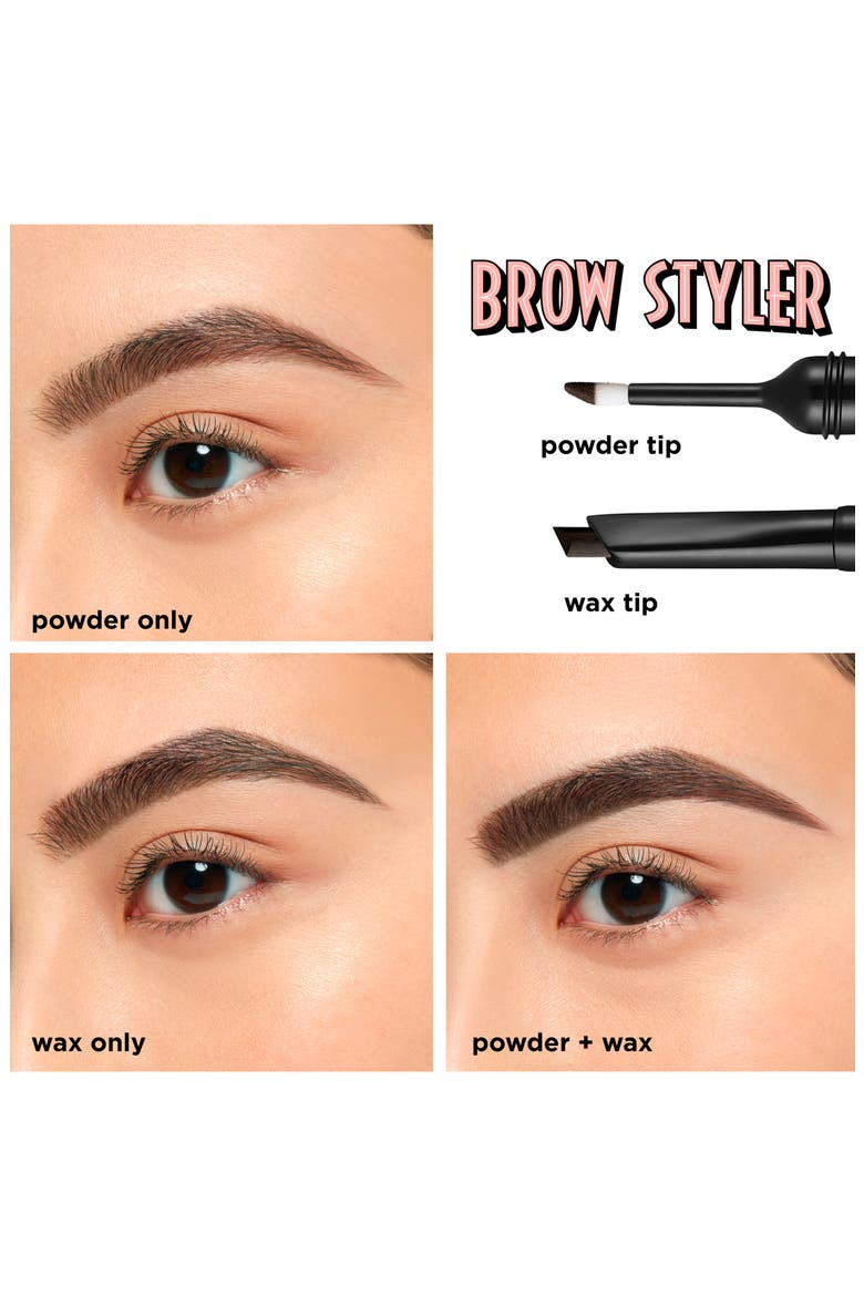 Benefit Brow Styler Multitasking Pencil & Powder, Alternate, color, 06 COOL SOFT BLACK