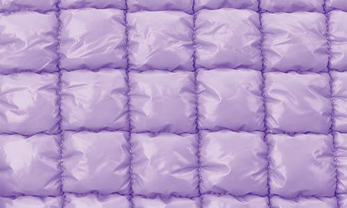 Iscream Kids' Shiny Puffer Overnight Bag In Purple