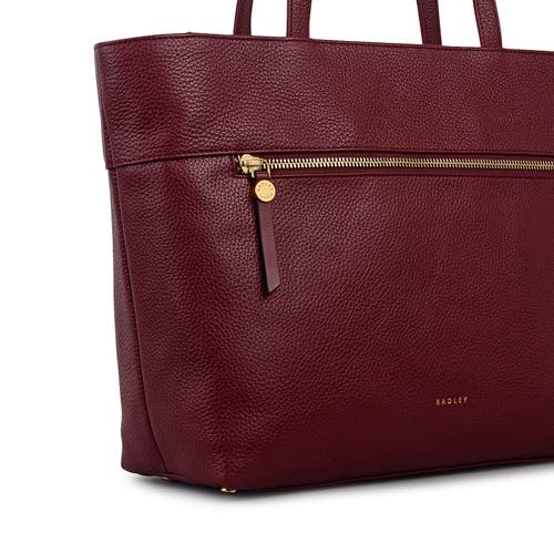 Radley Fountain Road Medium Ziptop Tote Bag In Red