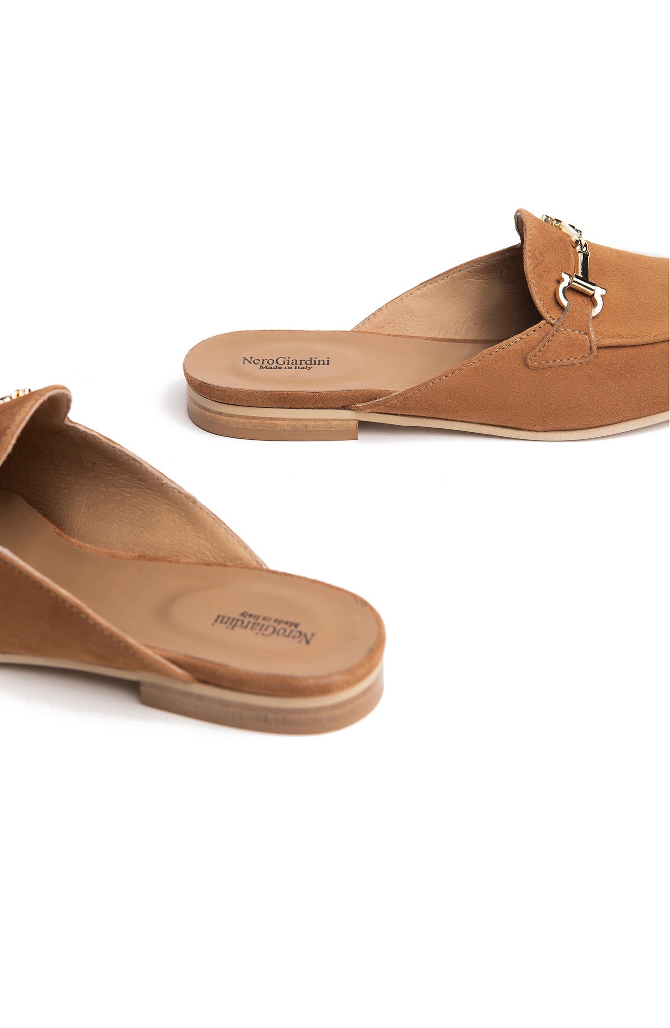 NeroGiardini Horsebit Mule, Alternate, color, Rust