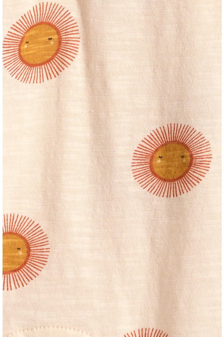 Summer Sun Organic Cotton Romper, Alternate, color, CREAM