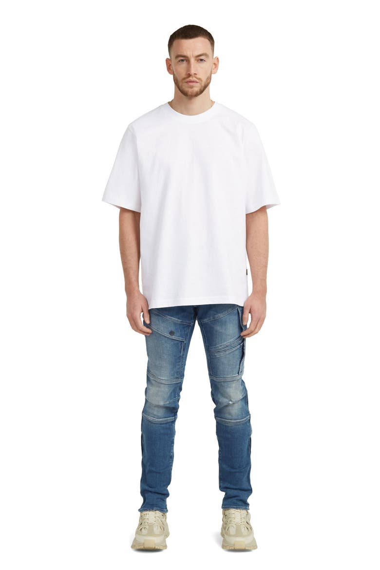 Airblaze 3D Skinny Jeans, Alternate, color, ANTQ FADED NIAGARA DESTROYED