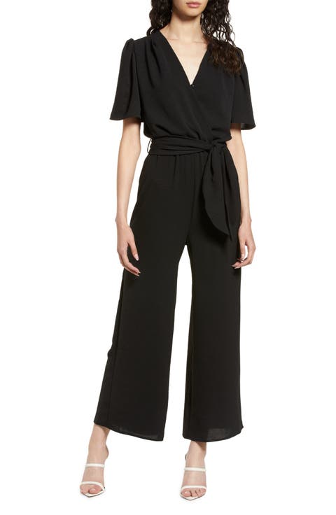 Tie Front Wide Leg Jumpsuit