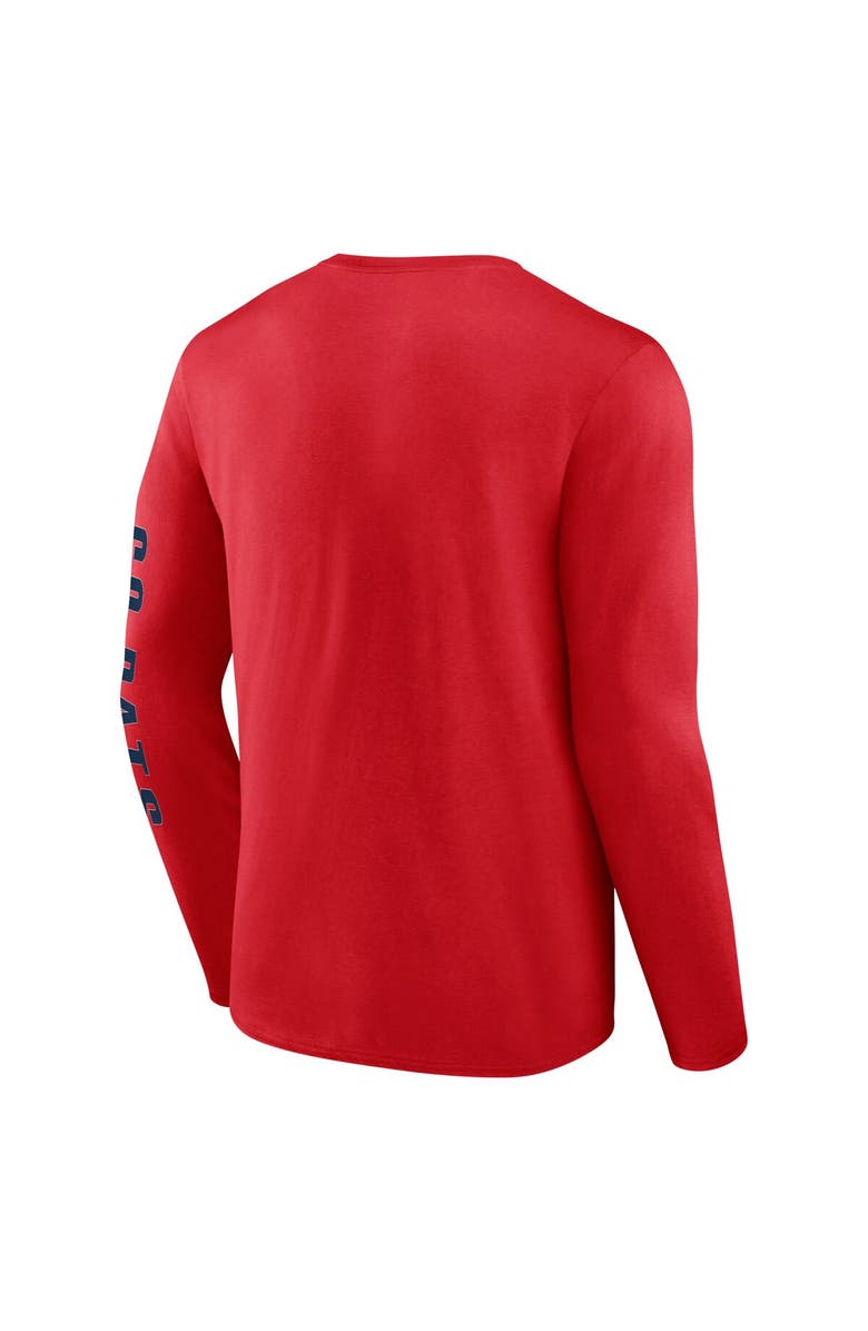 FANATICS Men's Fanatics Red New England Patriots Vision Long Sleeve T-Shirt, Alternate, color, Red