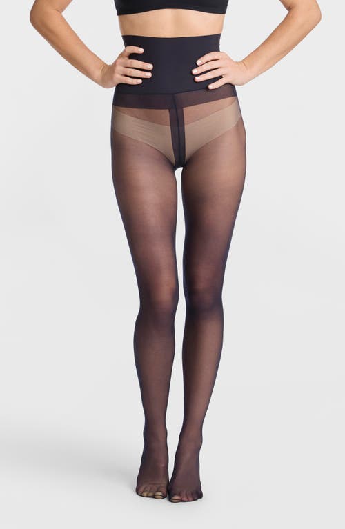 Commando Premium Sheer Tights In Navy