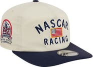 New Era Men's New Era Cream/Navy NASCAR Flag 19TWENTY Adjustable Hat