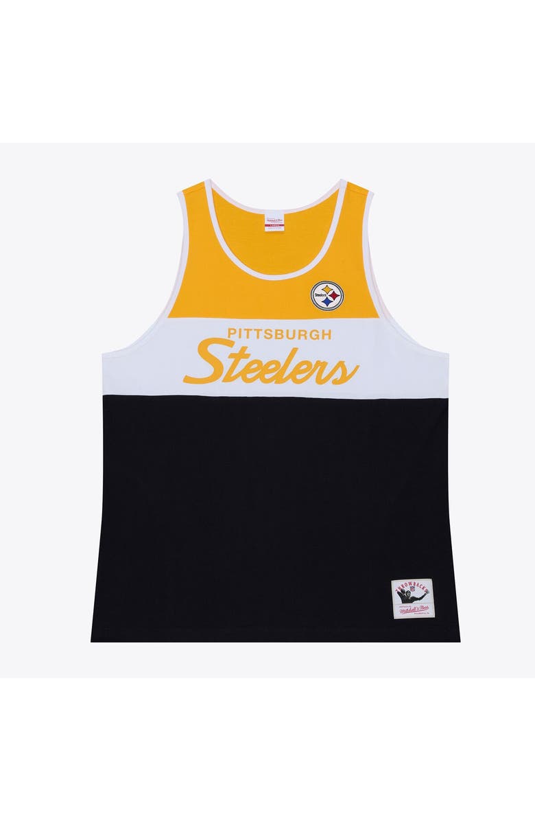 Mitchell & Ness Men's Mitchell & Ness Black/Gold Pittsburgh Steelers Head Coach Tank Top, Main, color, Black
