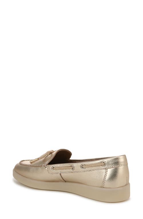 Naturalizer Keelboat Boat Shoe In Soft Gold