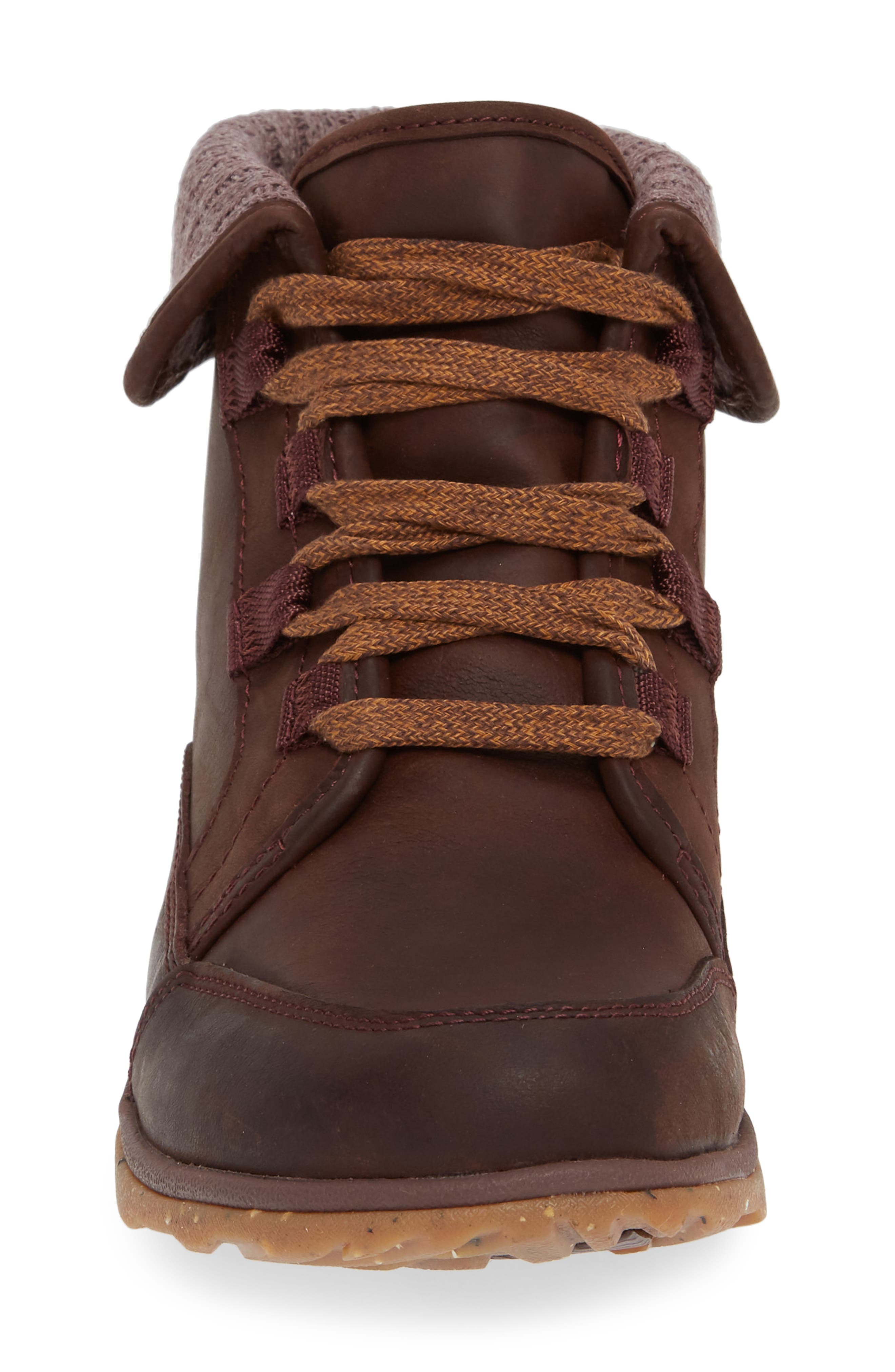 Barbary Waterproof Bootie, Alternate, color, MAHOGANY LEATHER