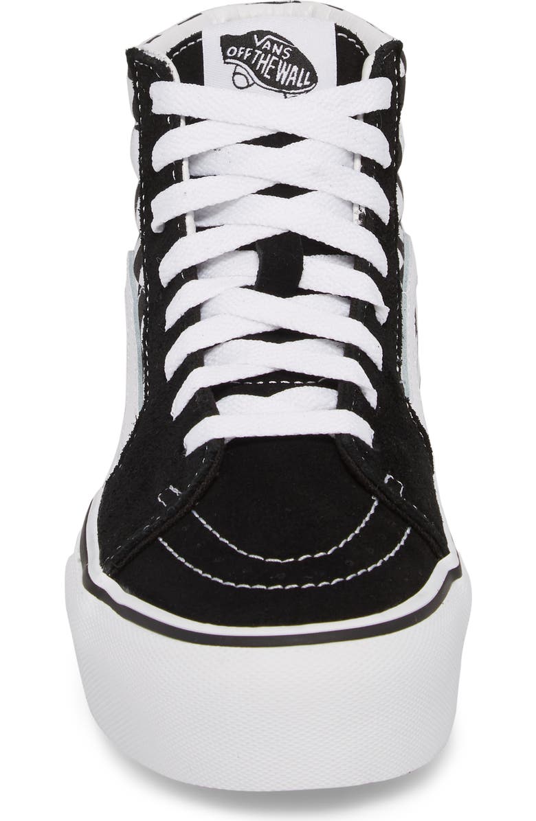 Vans UA Sk8-Hi Platform Checkerboard Sneaker, Alternate, color,
