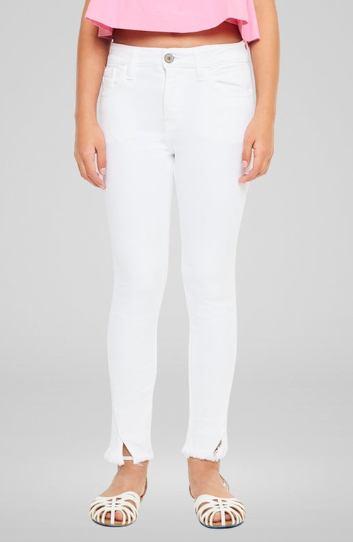 Kancan Kids'  Rocket High Rise Ankle Skinny Jeans In White