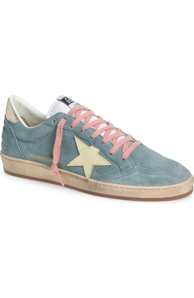 Golden Goose Ball Star Low Top Sneaker, Main, color, Silver Blue/ Light Yellow