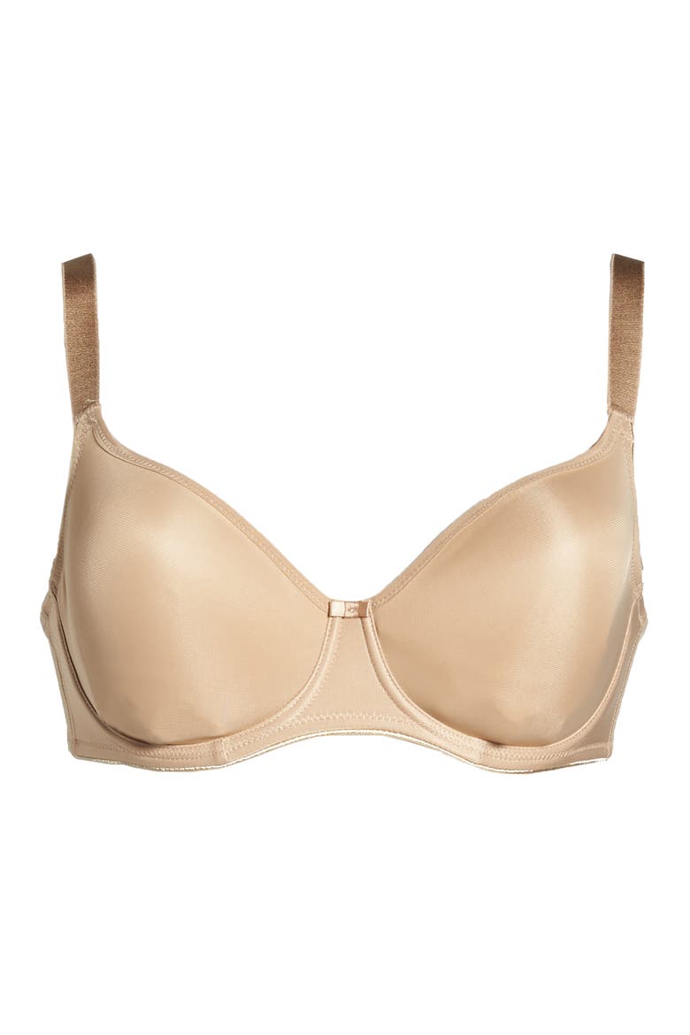 Seamless Underwire Balconette Bra, Alternate, color, NUDE