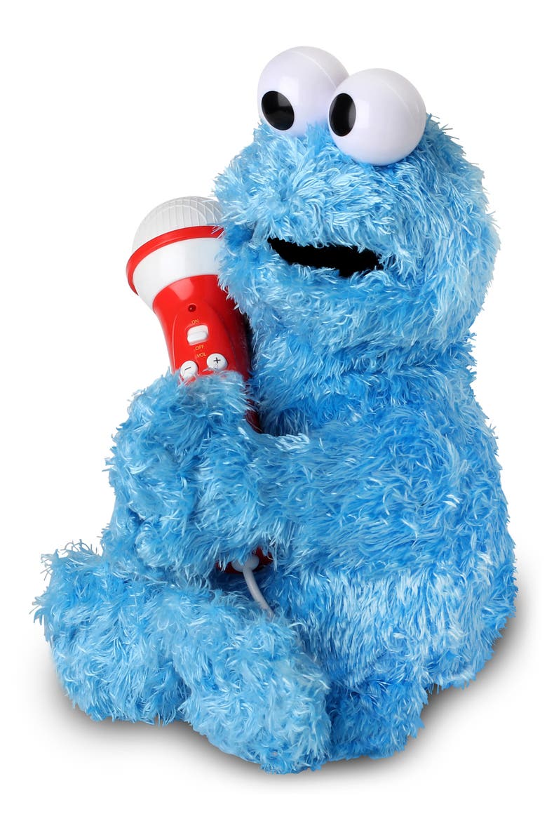Sesame Street Karaoke Crew Plush Karaoke Singing Toy, Alternate, color, BLUE