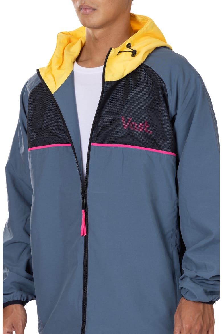 Packable Water Repellent Windbreaker, Alternate, color, STEEL BLUE