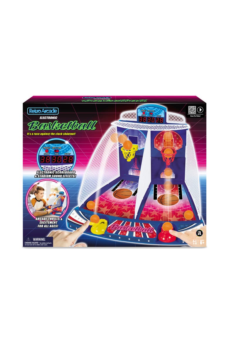 Electronic Basketball Tabletop Game, 6+, Main, color, Multicolored