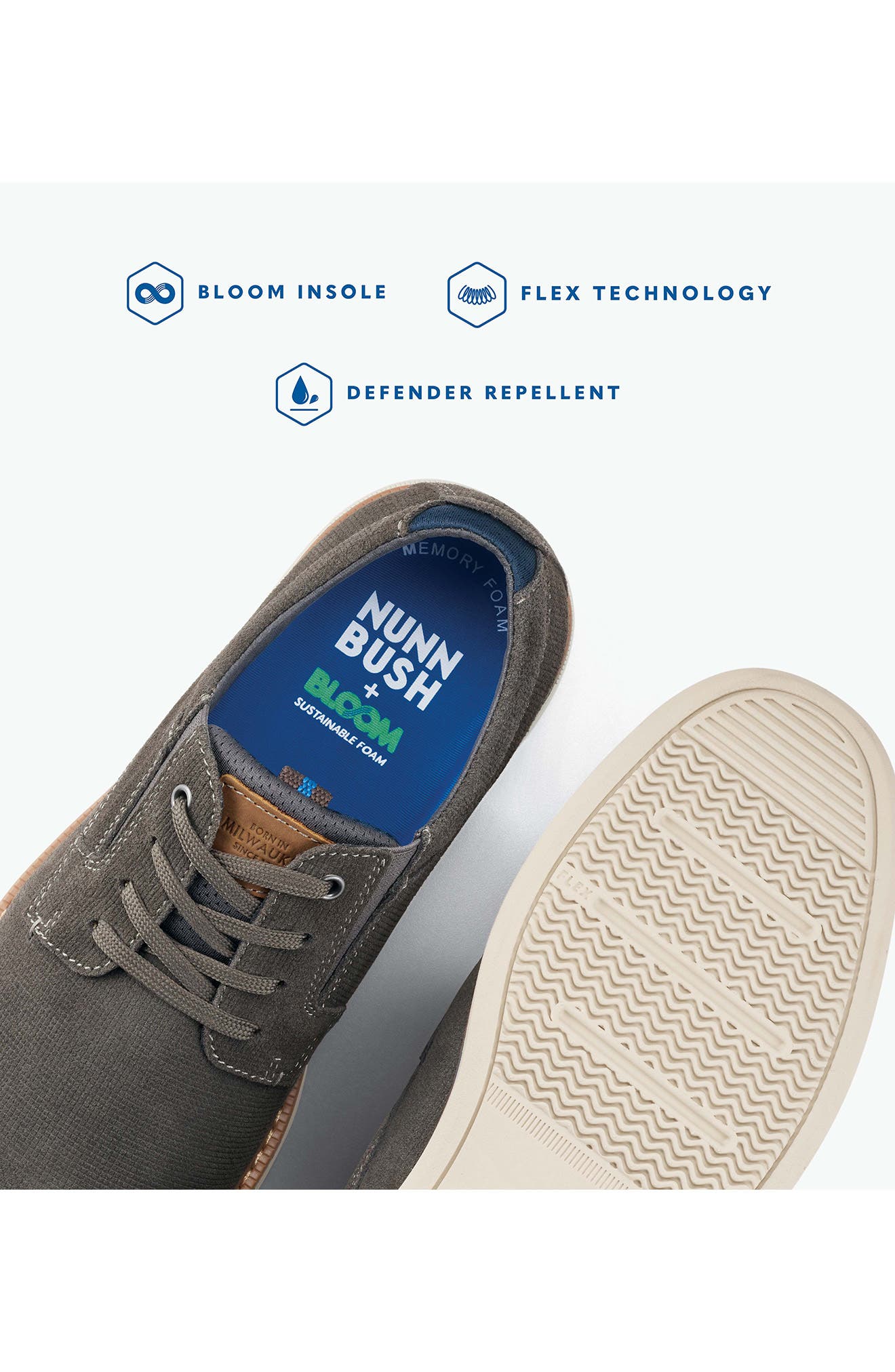 NUNN BUSH Otto Chukka Boot - Wide Width Available, Alternate, color, Black Tumbled