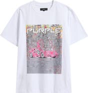 PURPLE BRAND Race Car Cotton Graphic T-Shirt