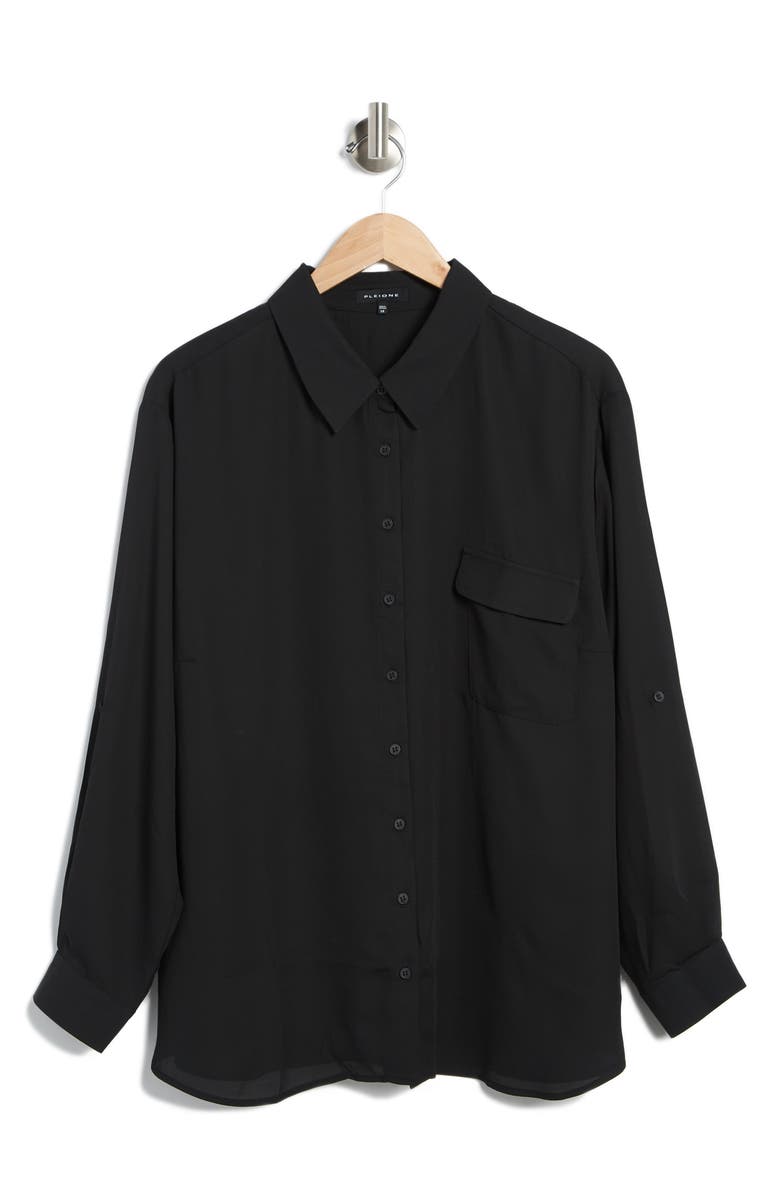 Pleione Utility Long Sleeve Blouse, Alternate, color, 