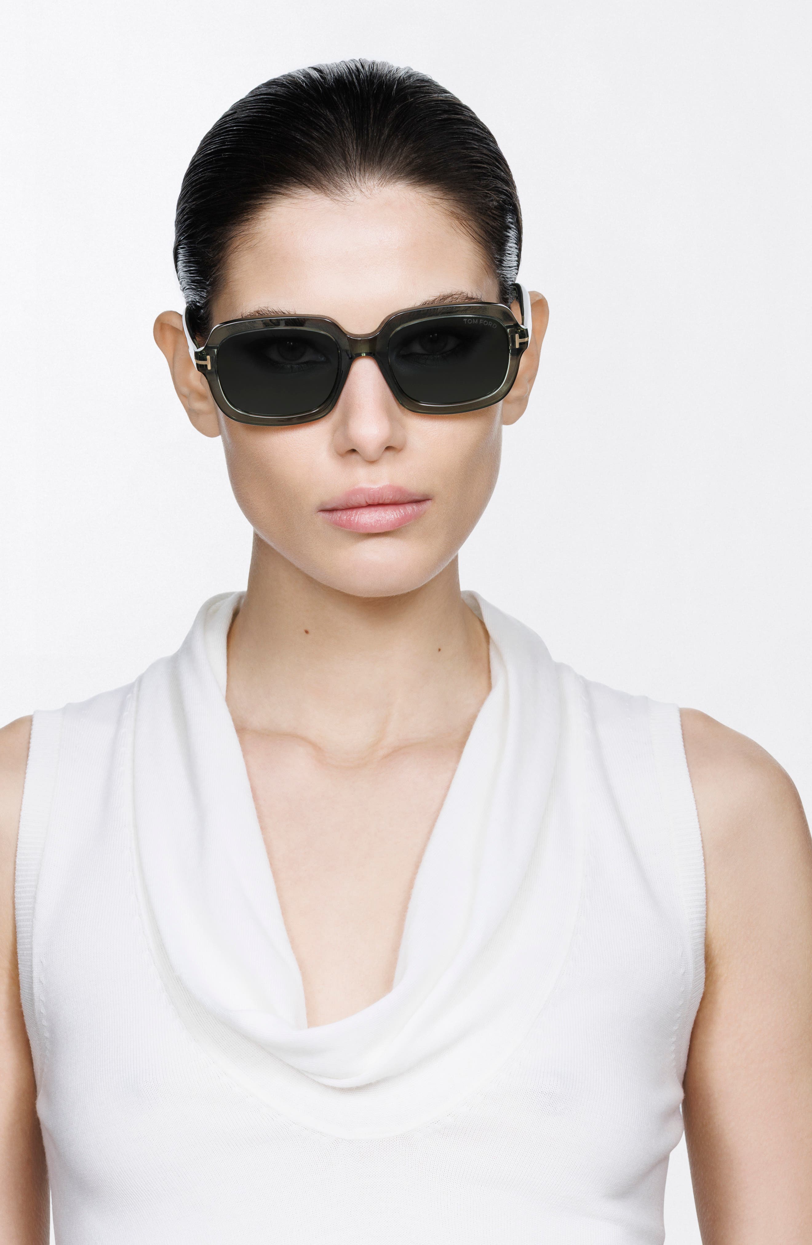 TOM FORD Lana 53mm Rectangular Sunglasses (Women) | Nordstrom