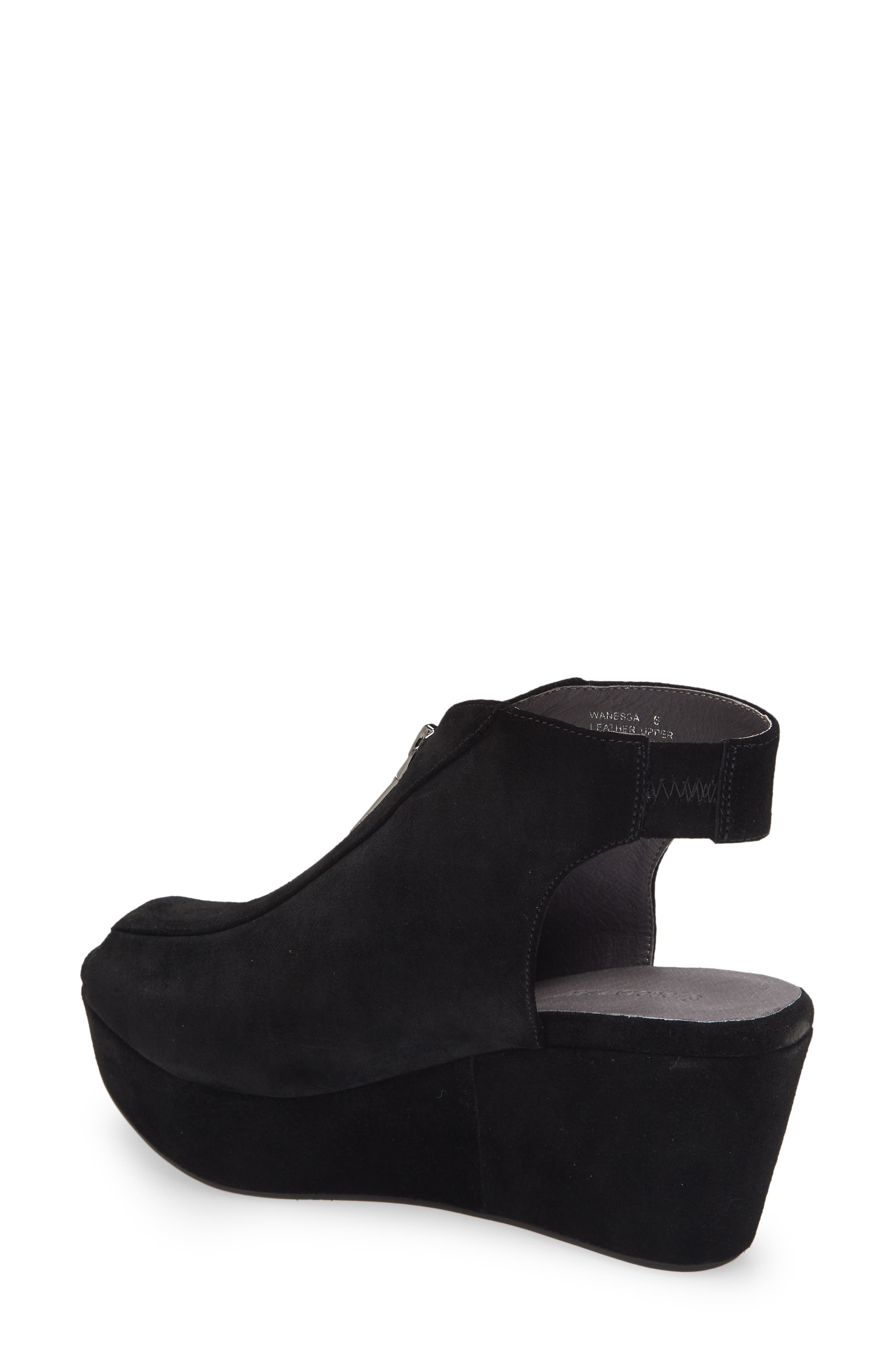 Chocolat Blu Front Zip Platform Wedge, Alternate, color, 