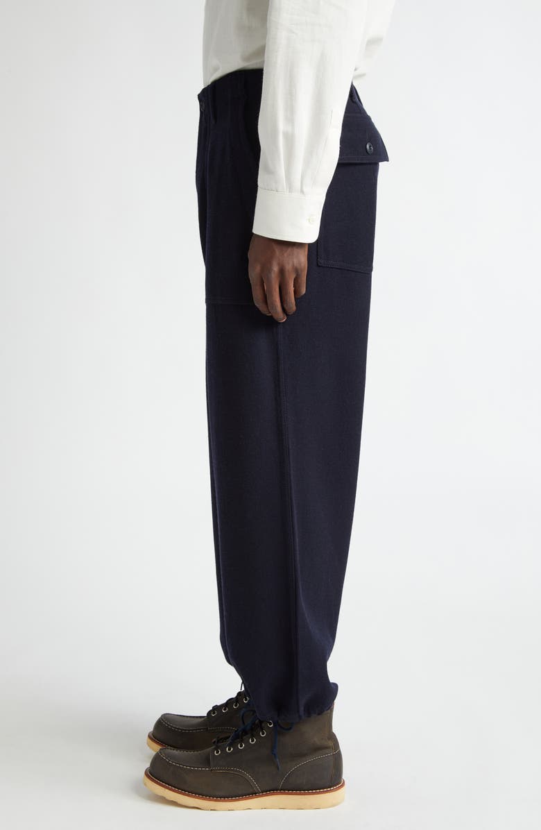 BEAMS MIL Utility Wool Serge Trousers, Alternate, color, 