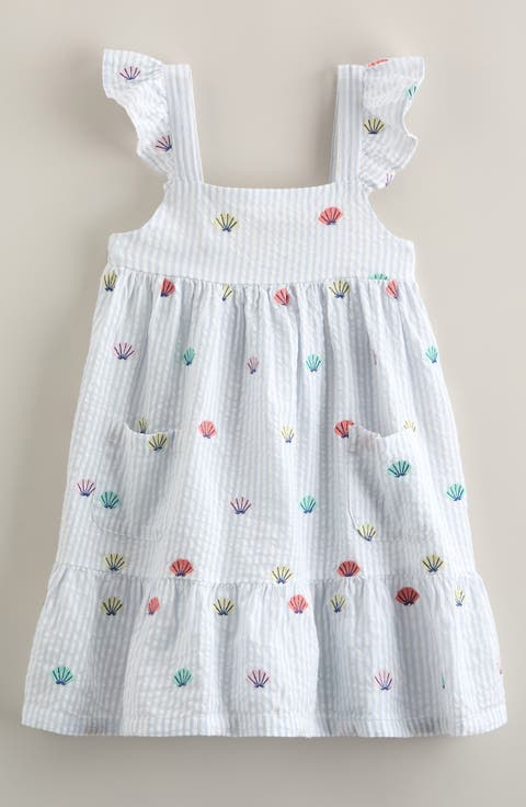 Kids' Pretty Ruffle Seersucker Dress (Toddler, Little Kid & Big Kid)