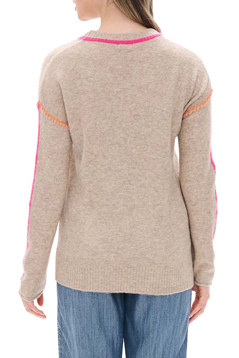 Maeve Crewneck Sweater, Alternate, color, OATMEAL MELANGE