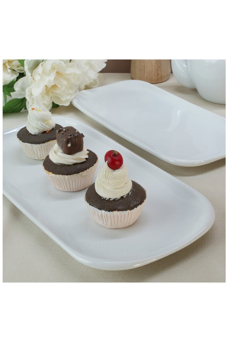 Lena Set of 4 Serving Platter Set, Alternate, color, WHITE