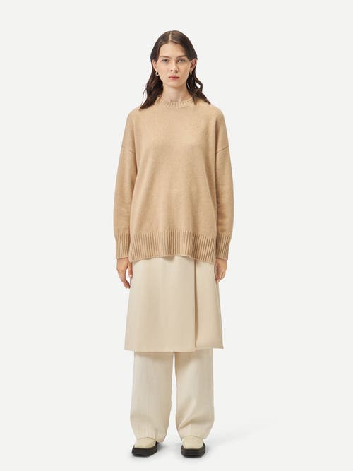 Gobi Mongolian Cashmere Loose-fit Cashmere Sweater In Beige