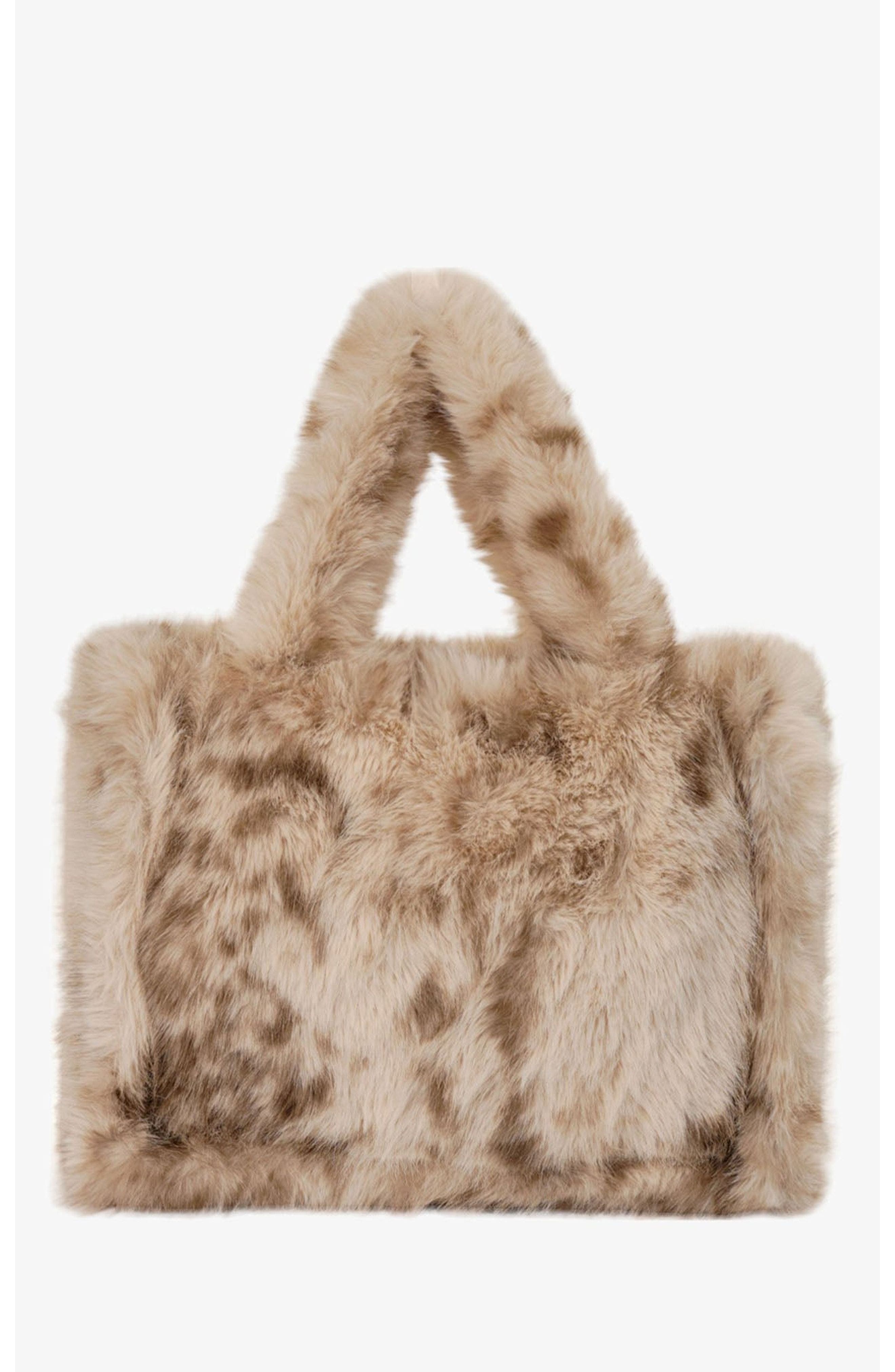 LAMARQUE Jade Leo | Faux Fur Tote Bag, Main, color, 