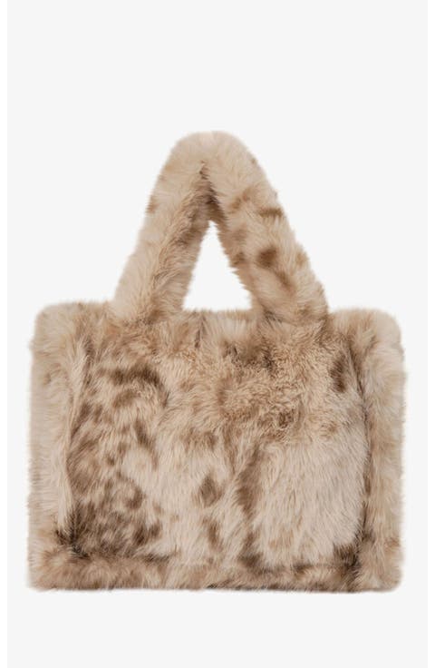 Jade Leo | Faux Fur Tote Bag