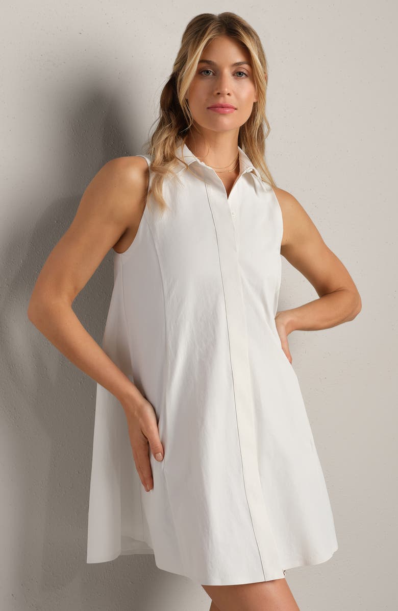 Rhone Highline Sleeveless Dress, Alternate, color, Snow White