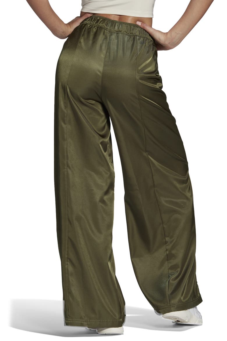 Wide Leg Satin Pants, Alternate, color, FOCUS OLIVE