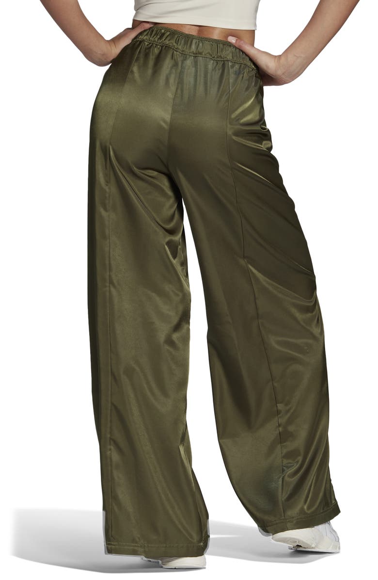 adidas Wide Leg Satin Pants, Alternate, color,