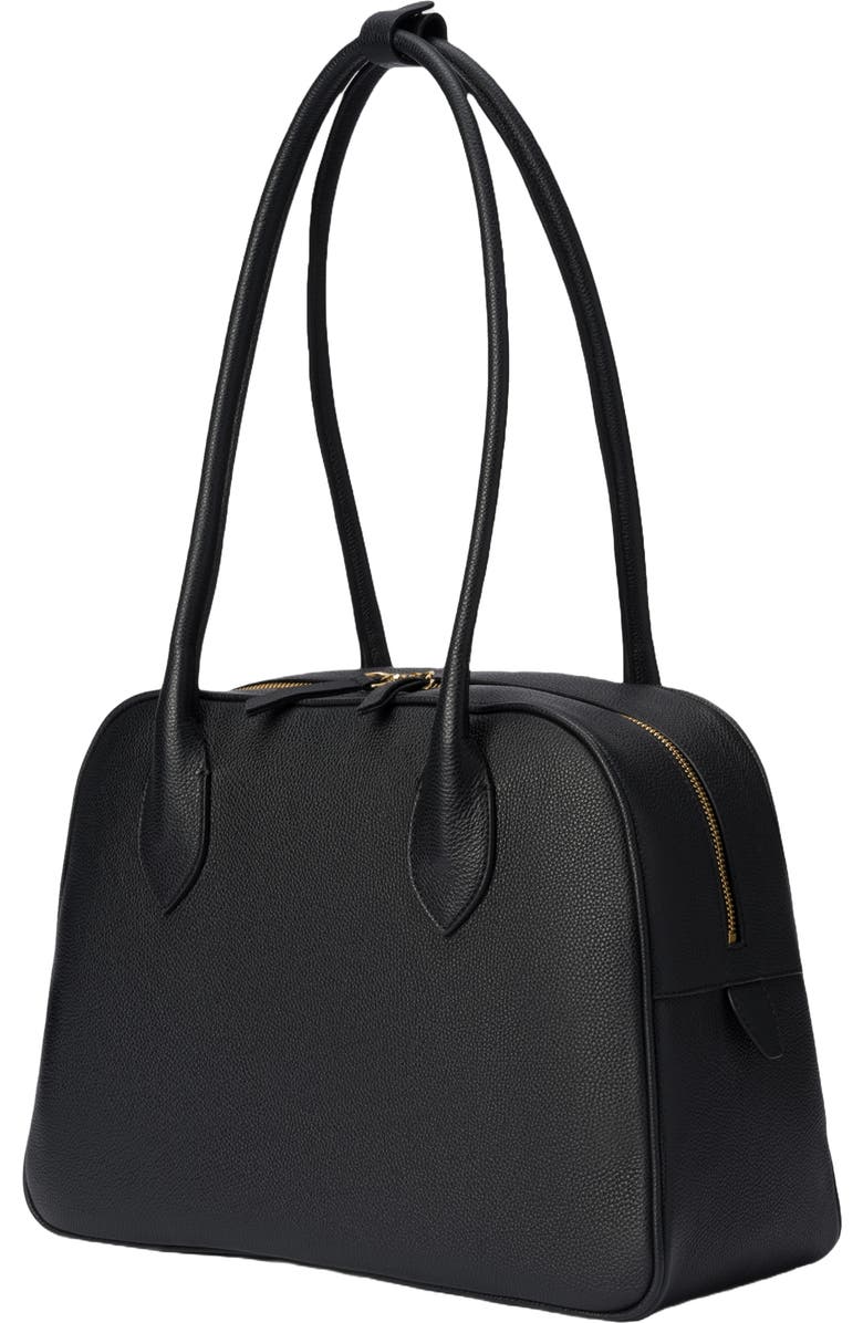 HYER GOODS Leather Autostrada Tote Bag, Alternate, color, Black