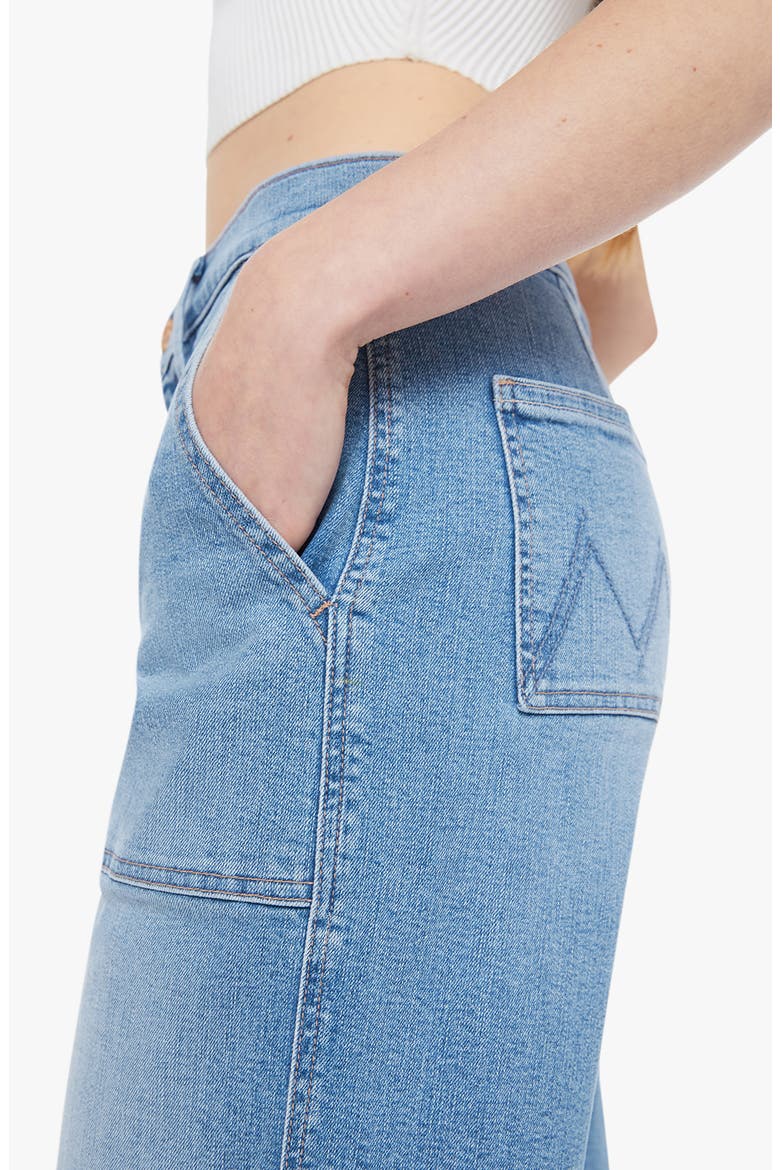 The Stitch Up Maven Flood High Waist Ankle Wide Leg Jeans, Alternate, color, RIDE HARD LIVE LOUDER