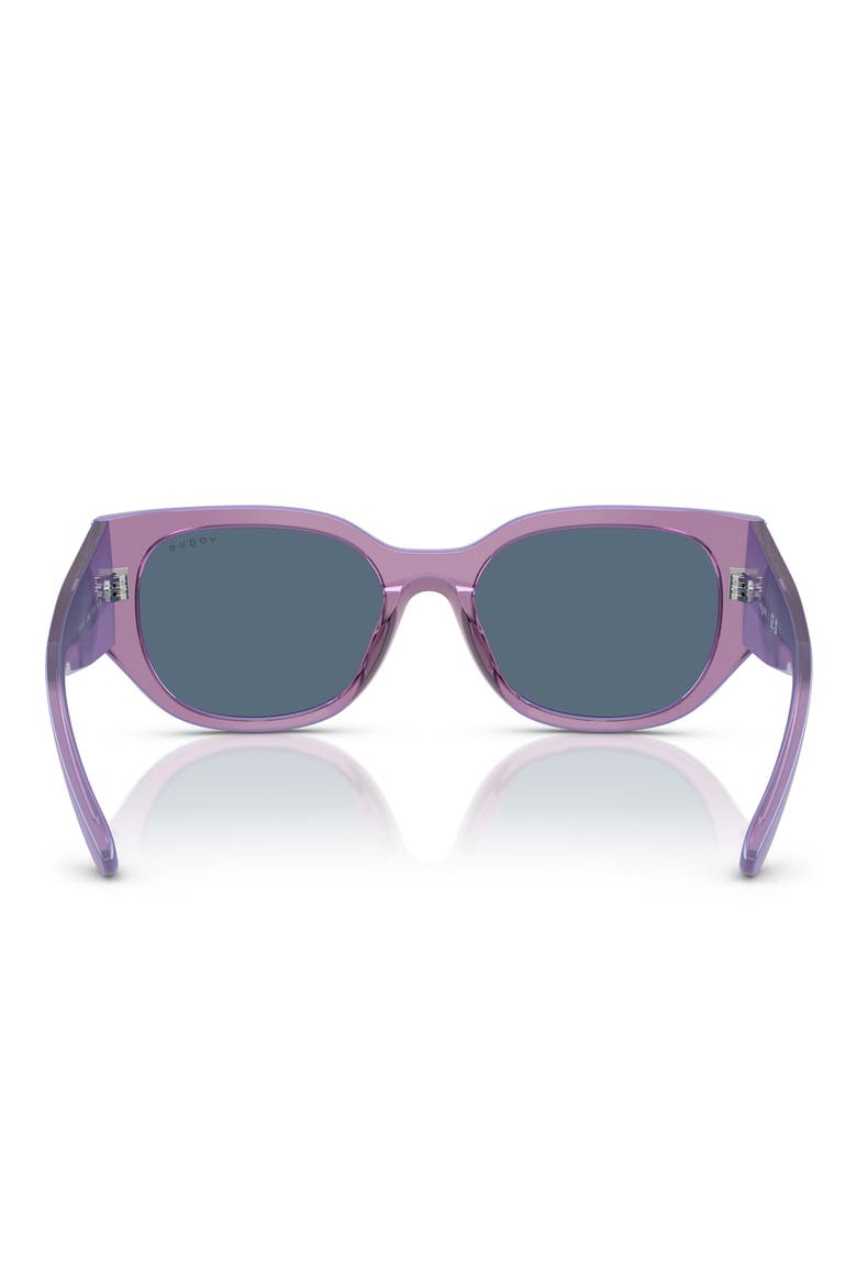 53mm Irregular Sunglasses, Alternate, color, PURPLE
