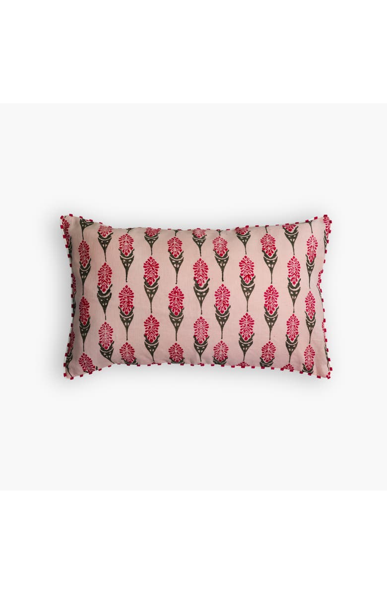 Banyan & Birch Bahaar Lumbar Throw Pillow Cover, Main, color, Pink