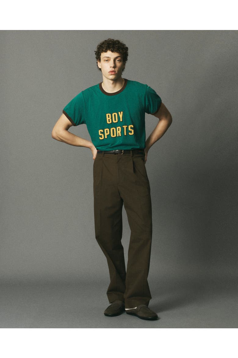 Boy Sports Ringer Tee, Alternate, color, Lorien Green