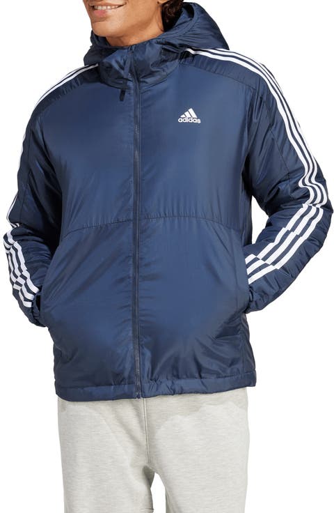 Essential 3-Striped Insulated Hooded Jacket