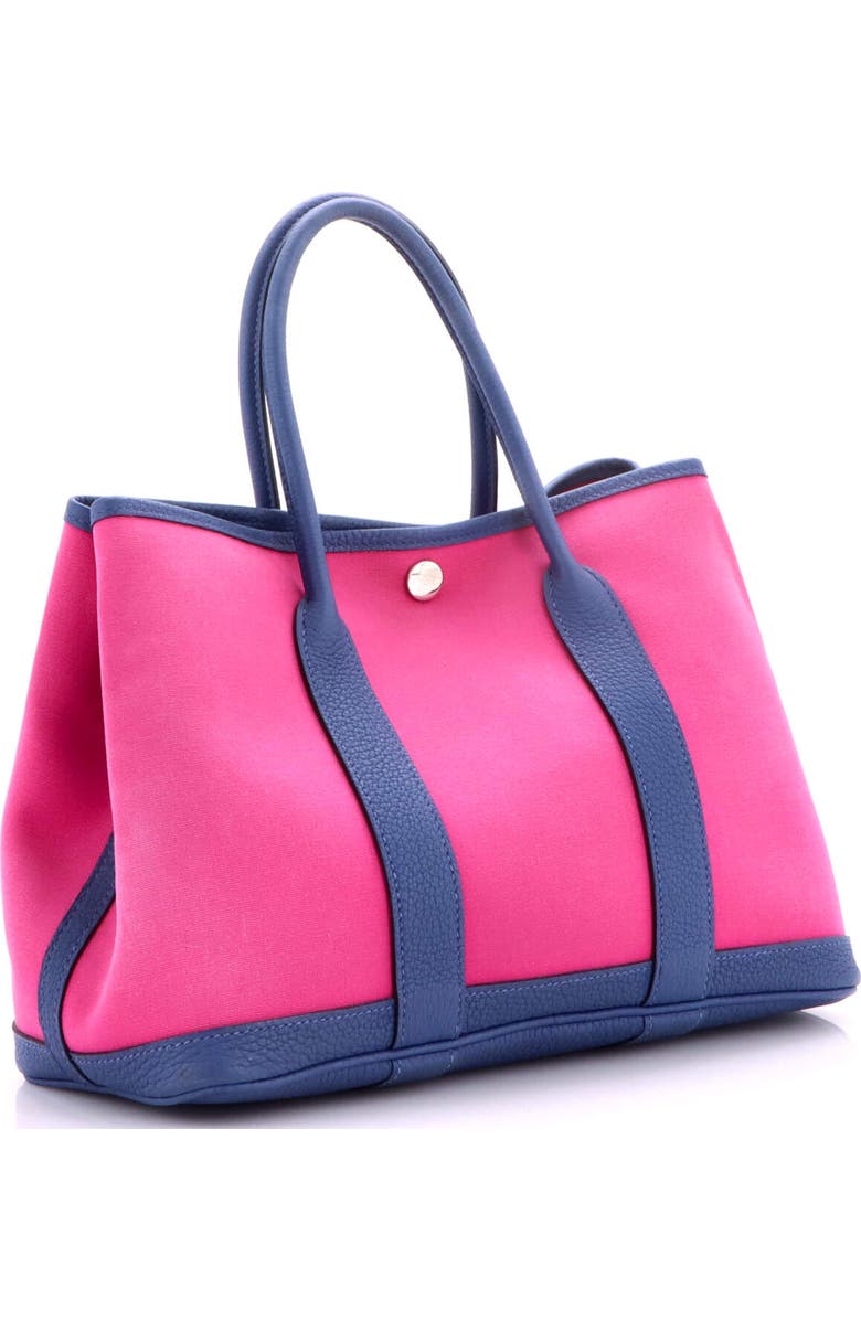 Pre-Owned Hermes Garden Party Tote Toile and Leather 30, Alternate, color, Rose Pourpre