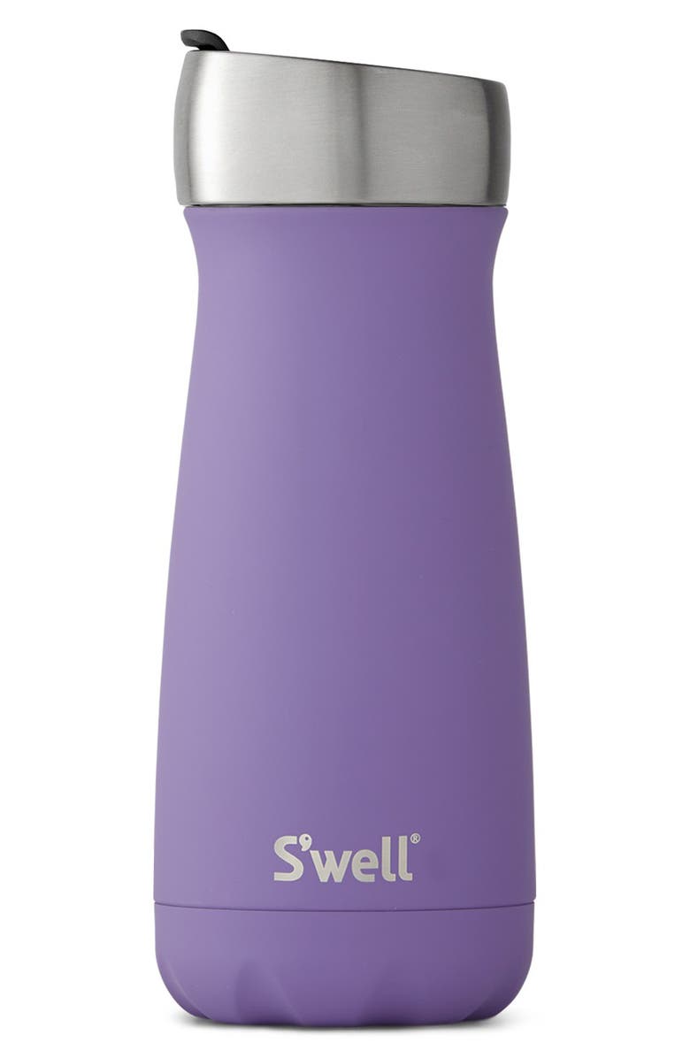 S'well Purple Heat 16 Ounce Insulated Stainless Steel Commuter Water Bottle, Main, color, 