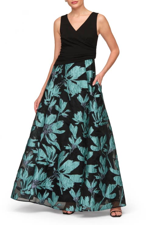 Shirley Mixed Media Gown