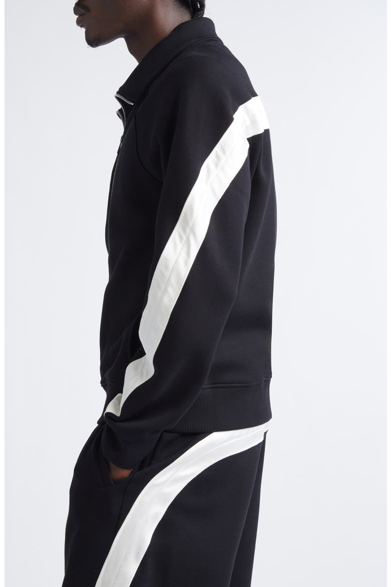 Scuba Knit Full Zip Track Jacket, Alternate, color, BLACK